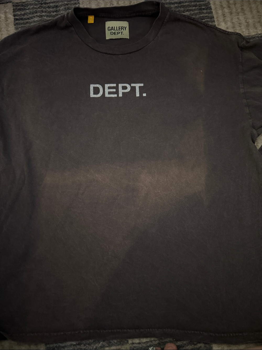 Gallery Dept Black 'DEPT.' Short Sleeve Crew Tee